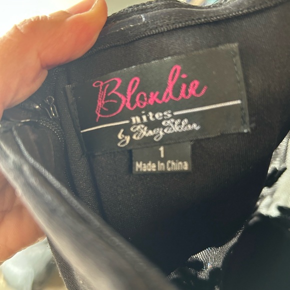 Blondie Nites Black Beaded Maxi Dress - Picture 3 of 4